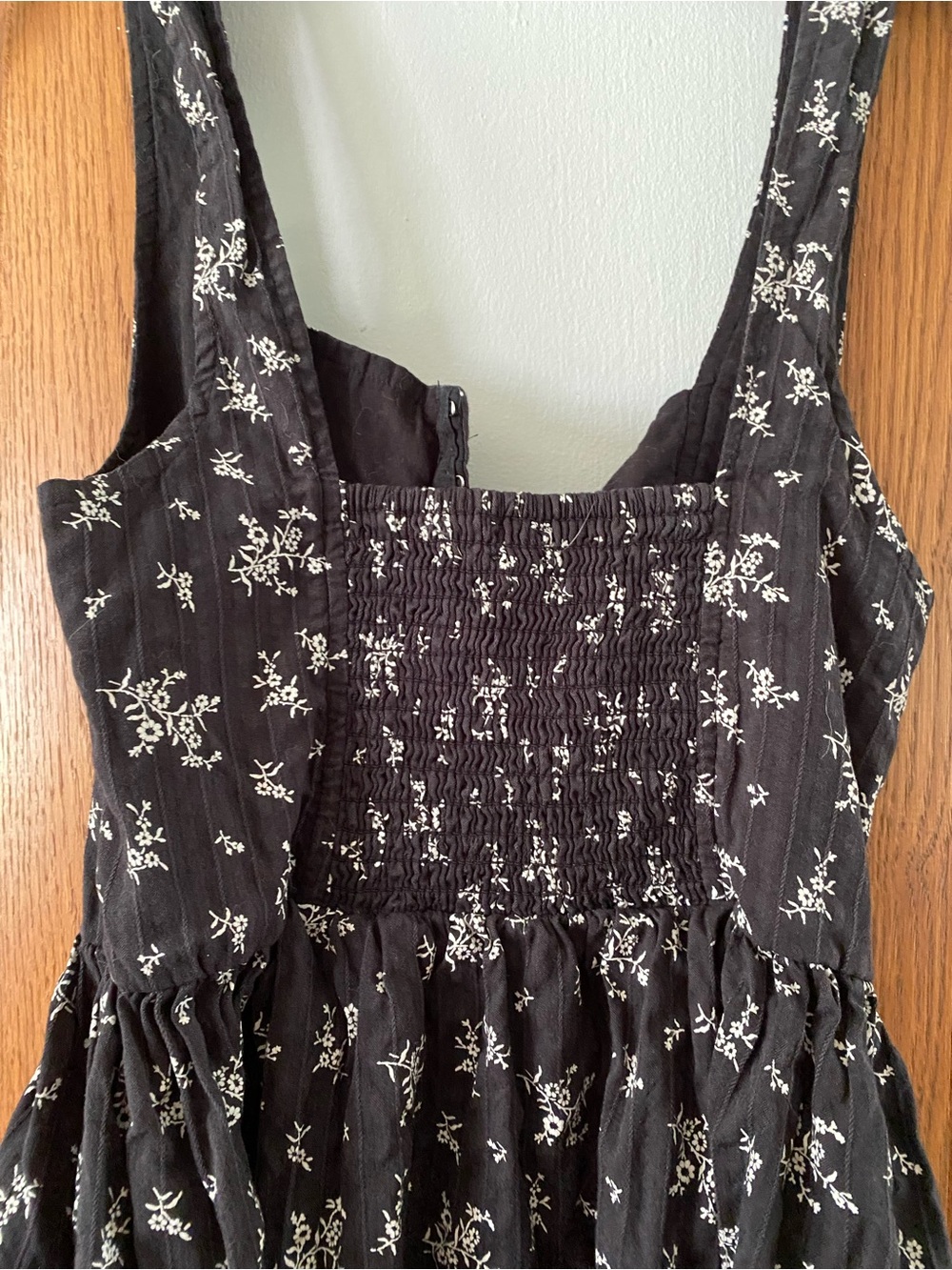 Aerie corset black floral midi dress - Picture 4 of 13